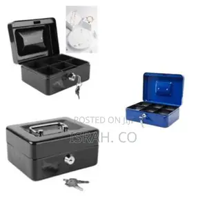 Portable Mini Cash Box With Key.
