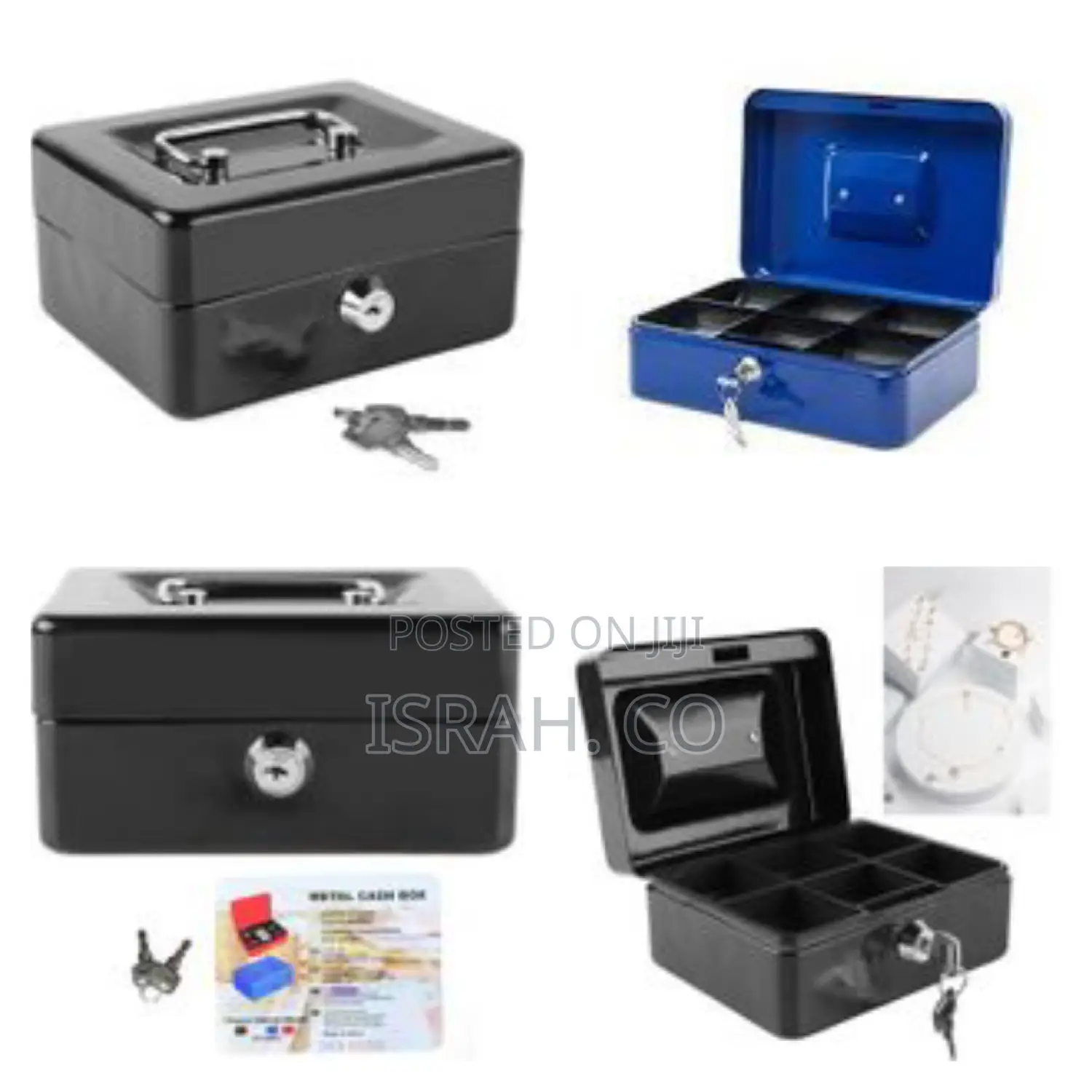 Portable Mini Cash Box With Key.
