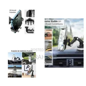 Suction Cup Cell Phone Holder Stand for Car -3in1