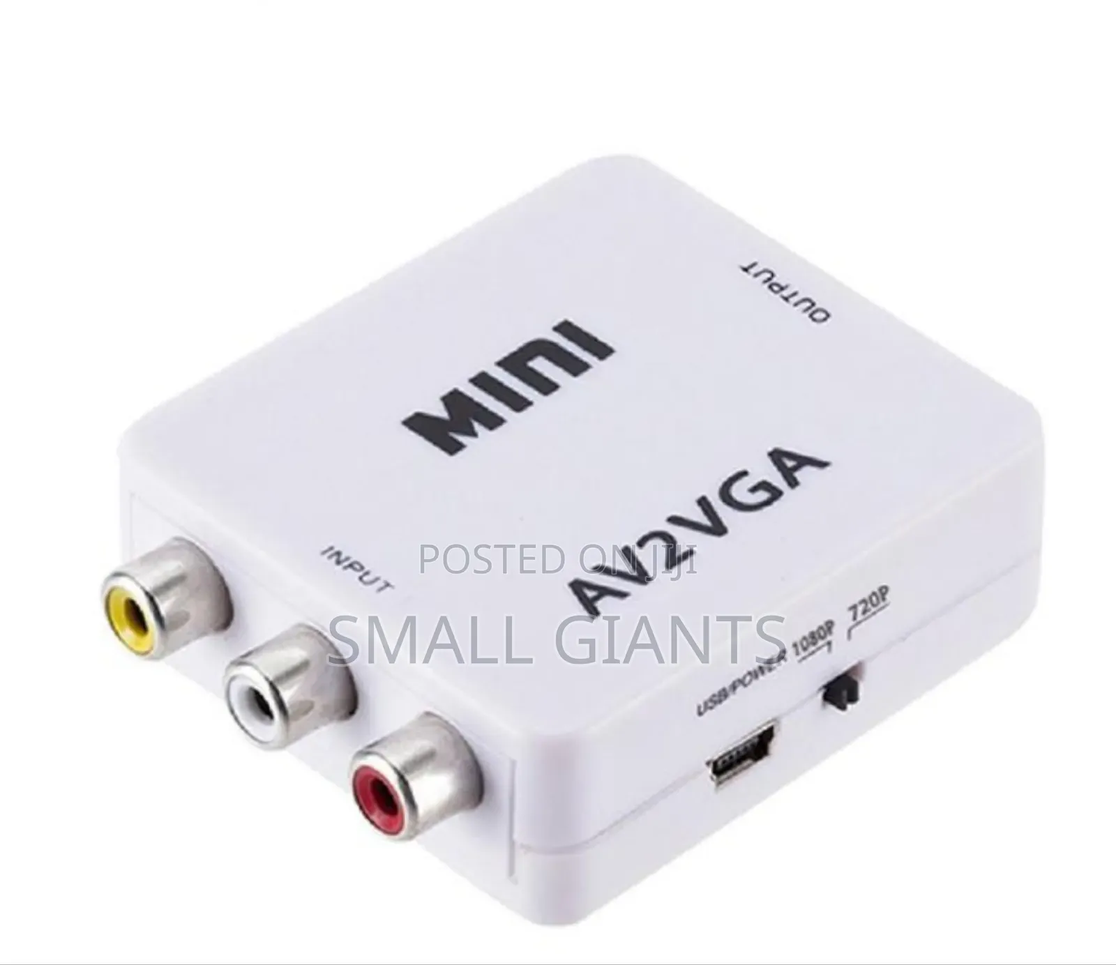 Mini Av2vga Video Converter With An Audio Box