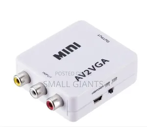 Mini Av2vga Video Converter With An Audio Box