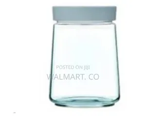 Luminarc 1 Litre Glass Food Jar Tin Storage Container