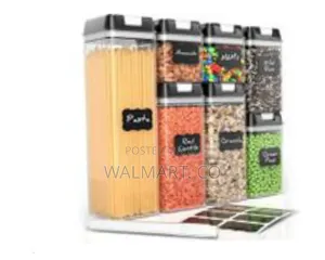 Air Tight Food Storage Container 7 Piece Pantry Organizer Canister