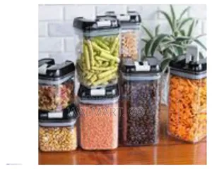 Air Tight Food Storage Container 7 Piece Pantry Organizer Canister