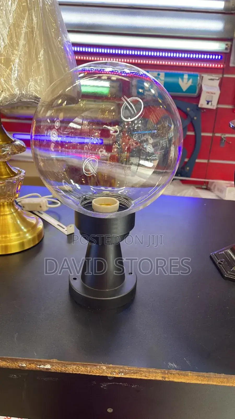 Round Security Fence Lamp Holders