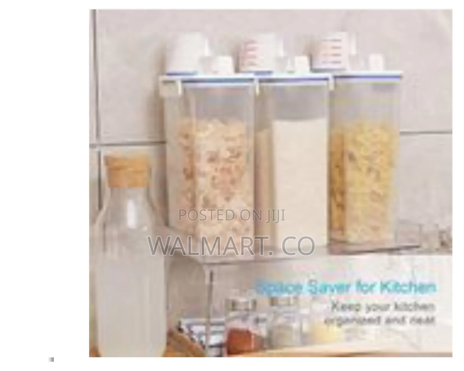 2 Plastic Food Storage Rice Cereal Container Bin White