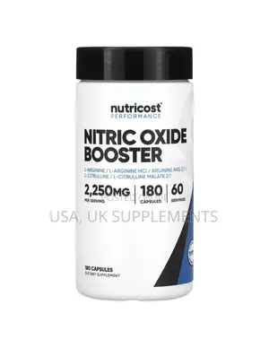 L-Citrulline L-Arginine Nitric Oxide Booster 180capsules 2250mg