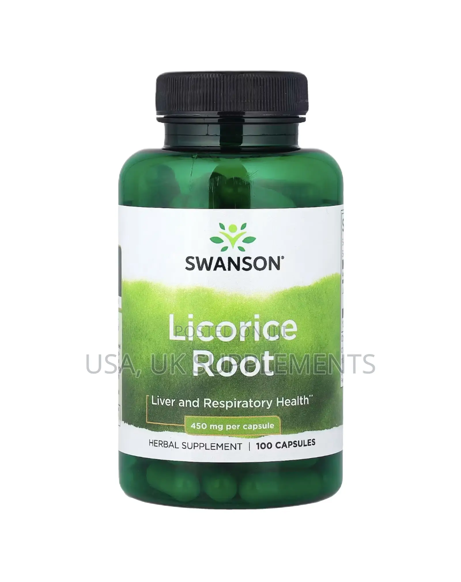 Swanson 450mg Licorice Root 100capsules