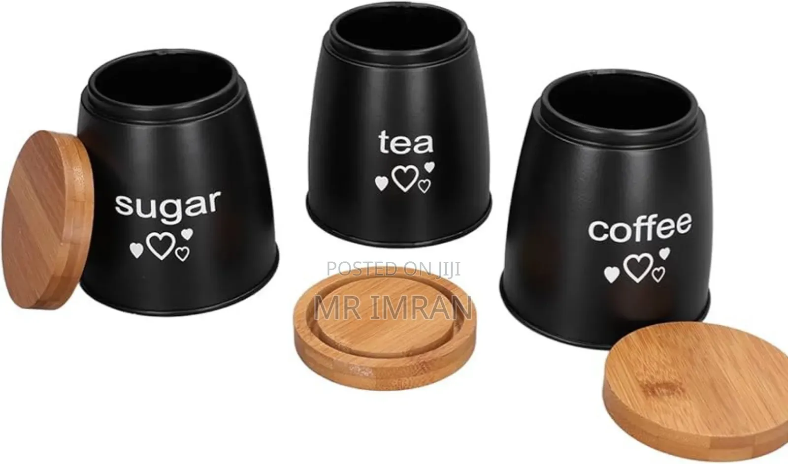 Black Kitchen Canister