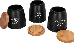 Black Kitchen Canister