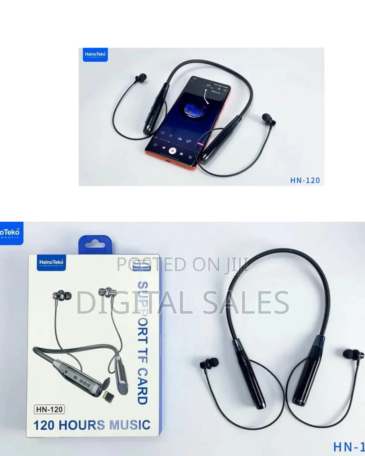 Haino Teko Hn-120 Bluetooth Neck Band Headphone, 5.3 Bluetooth