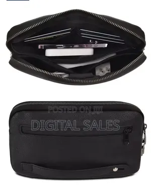 Wiwu Coded Lock Clutch Bag: Anti-Theft, Waterproof, Phone Power Bank