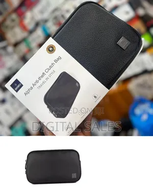 Wiwu Coded Lock Clutch Bag: Anti-Theft, Waterproof, Phone Power Bank