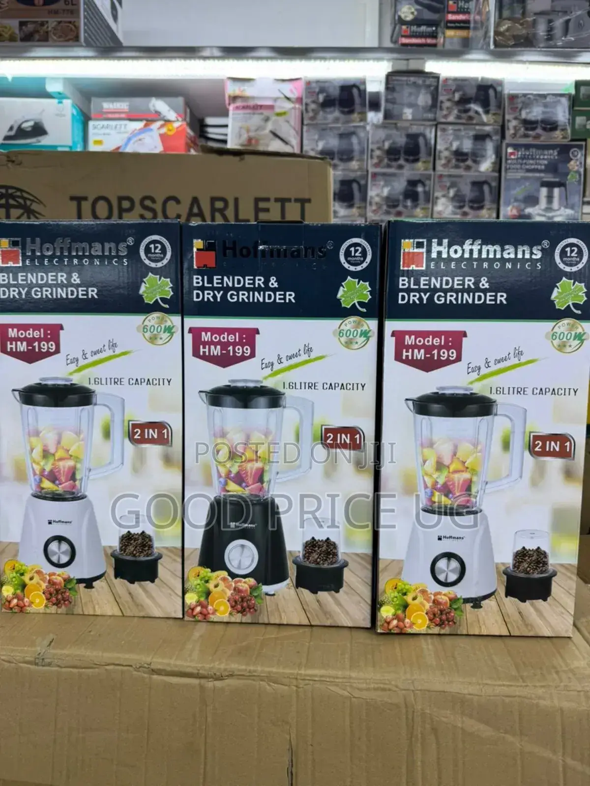 Blender and Grinder 2in 1 1.6l Hm-199