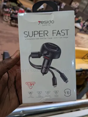 Yesido Super Car Charger 53watts Fast Charging
