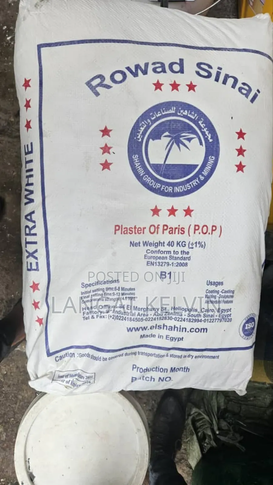 Plaster Of Paris Chalk Powder 40 Kg