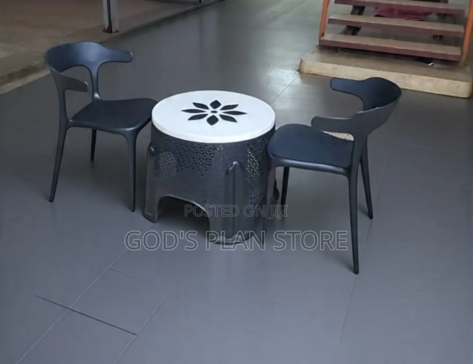 Patio Compound Coffee Table and Chairs
