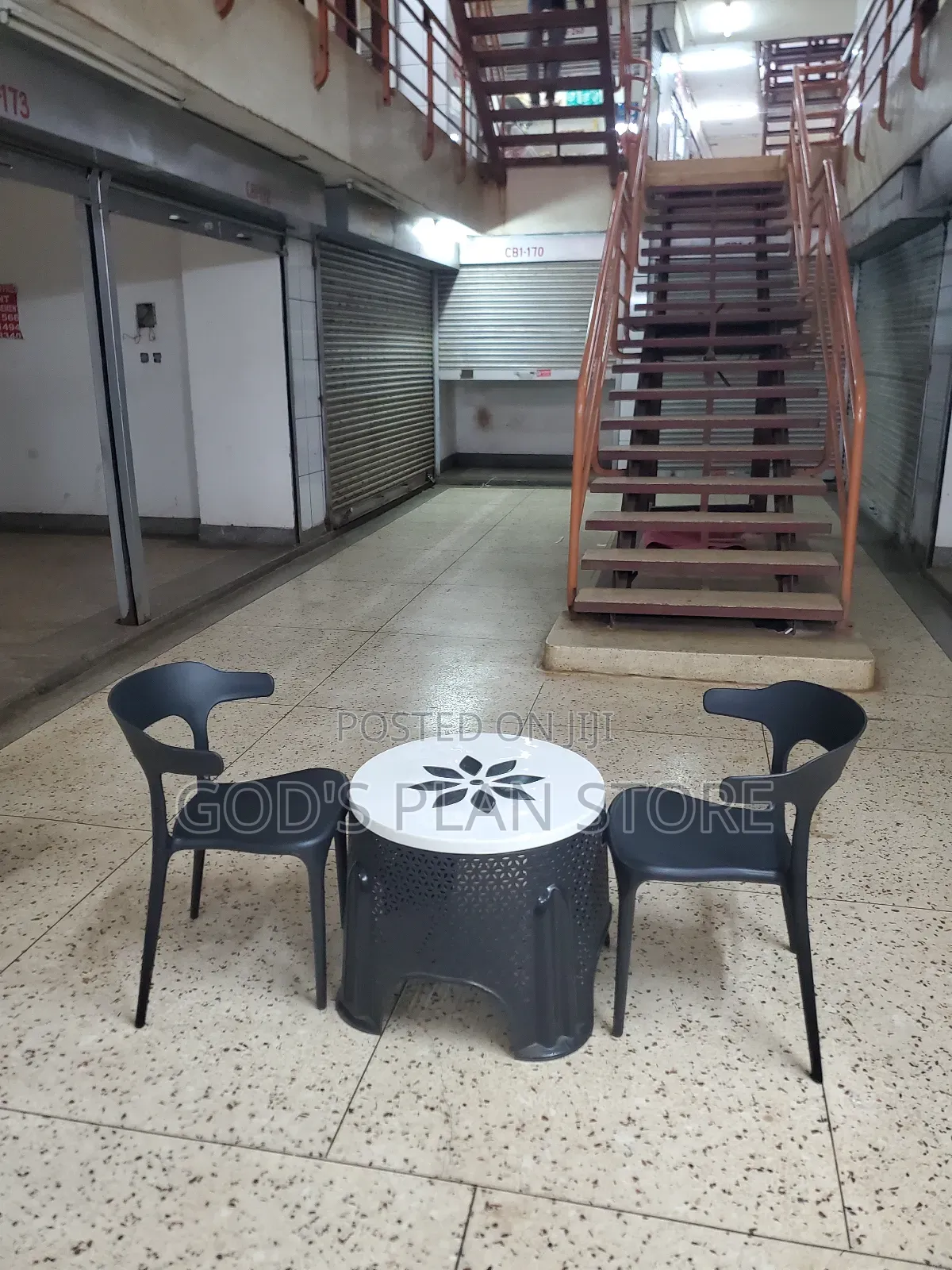 Patio Compound Coffee Table and Chairs
