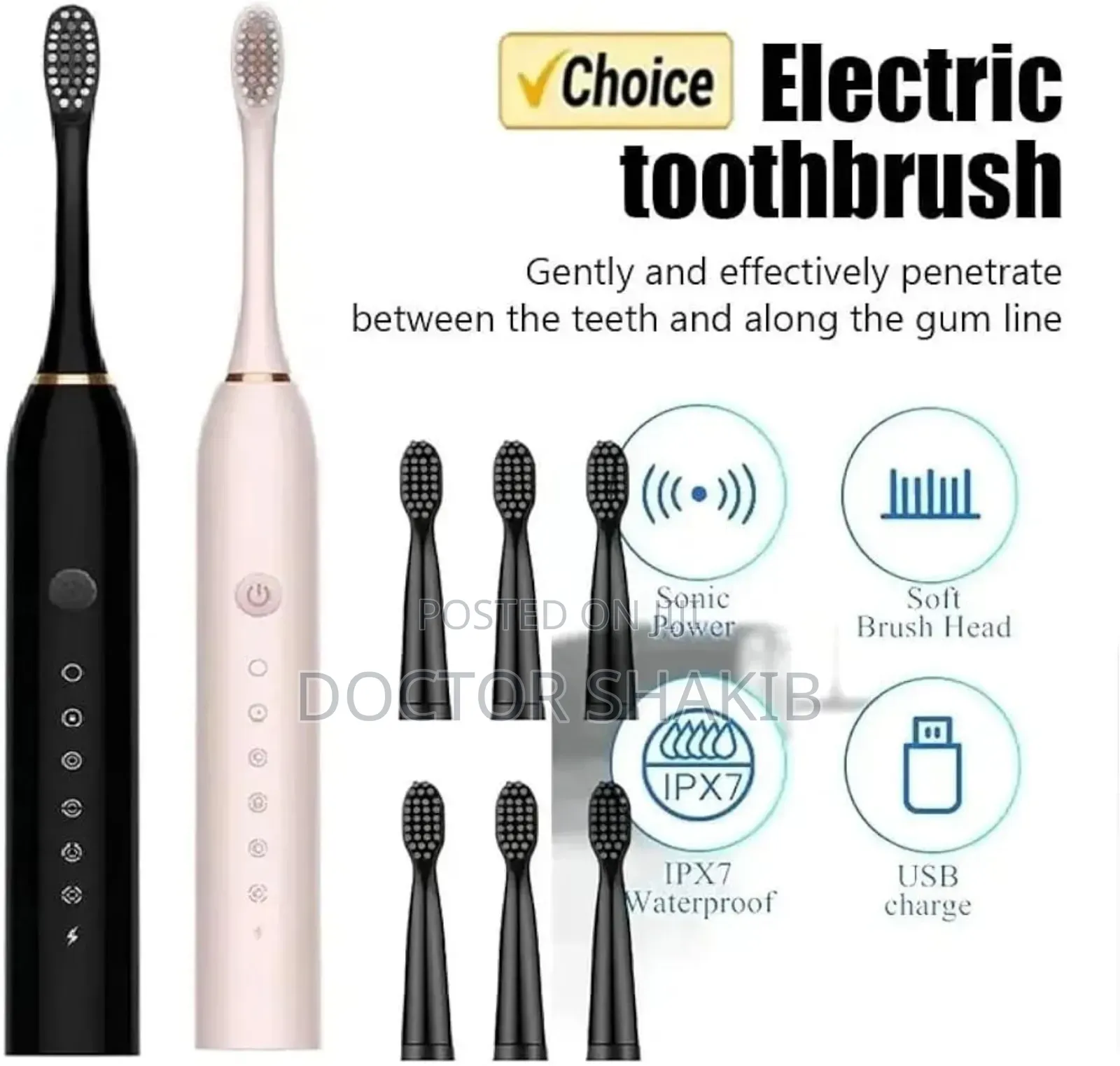 X-3 Sonic Electric Toothbrush