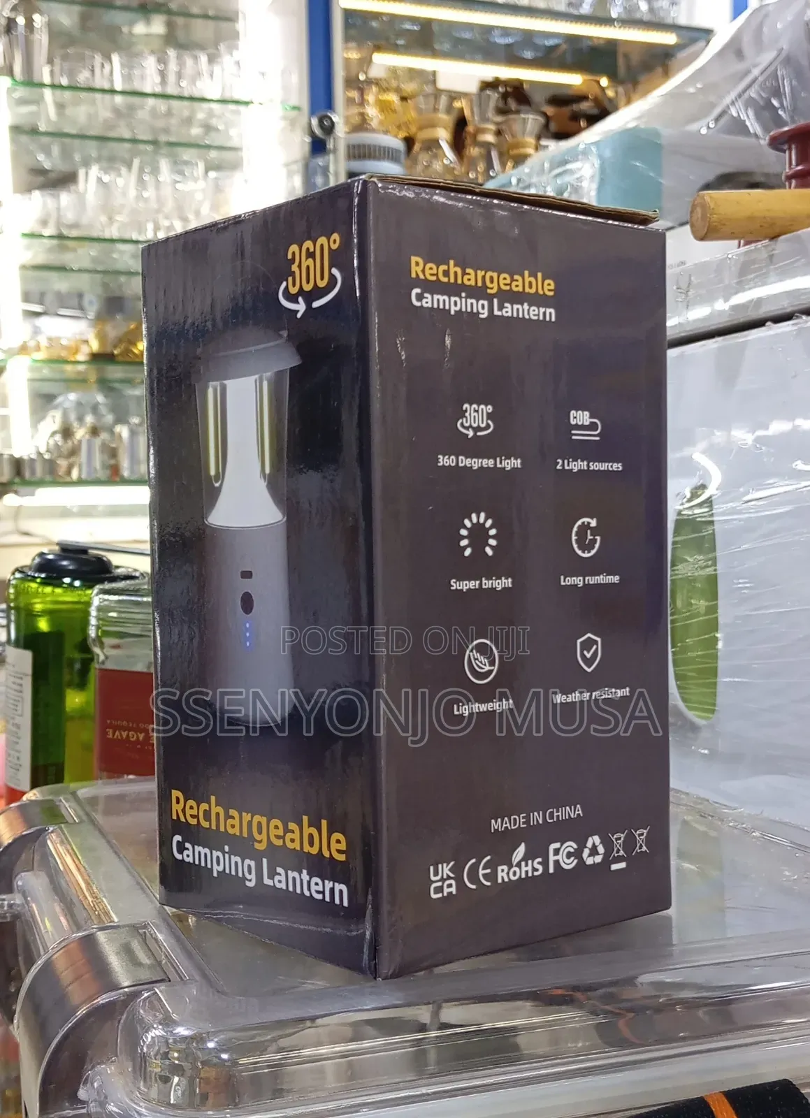 Camping Lantern | Usb Rechargeable Led Lamp | 3 Light Modes | Dimmable