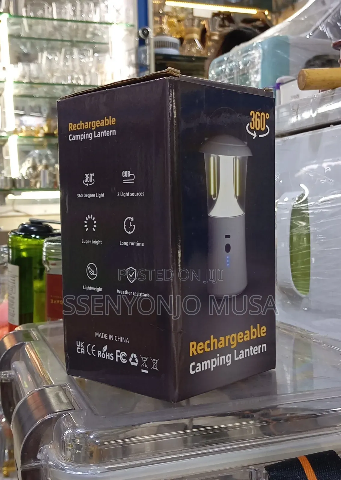 Camping Lantern | Usb Rechargeable Led Lamp | 3 Light Modes | Dimmable