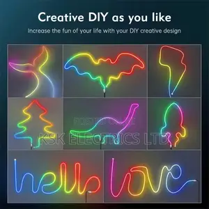 Led Neon Rope Light App Smart Control Slideshow Strip 5m