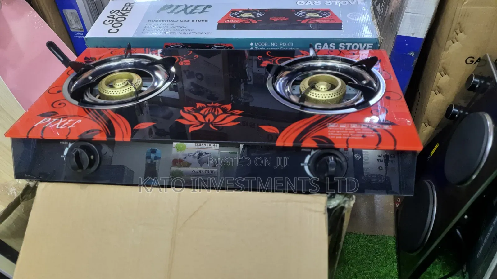 Pixel Glass Auto Ignition Burner Double