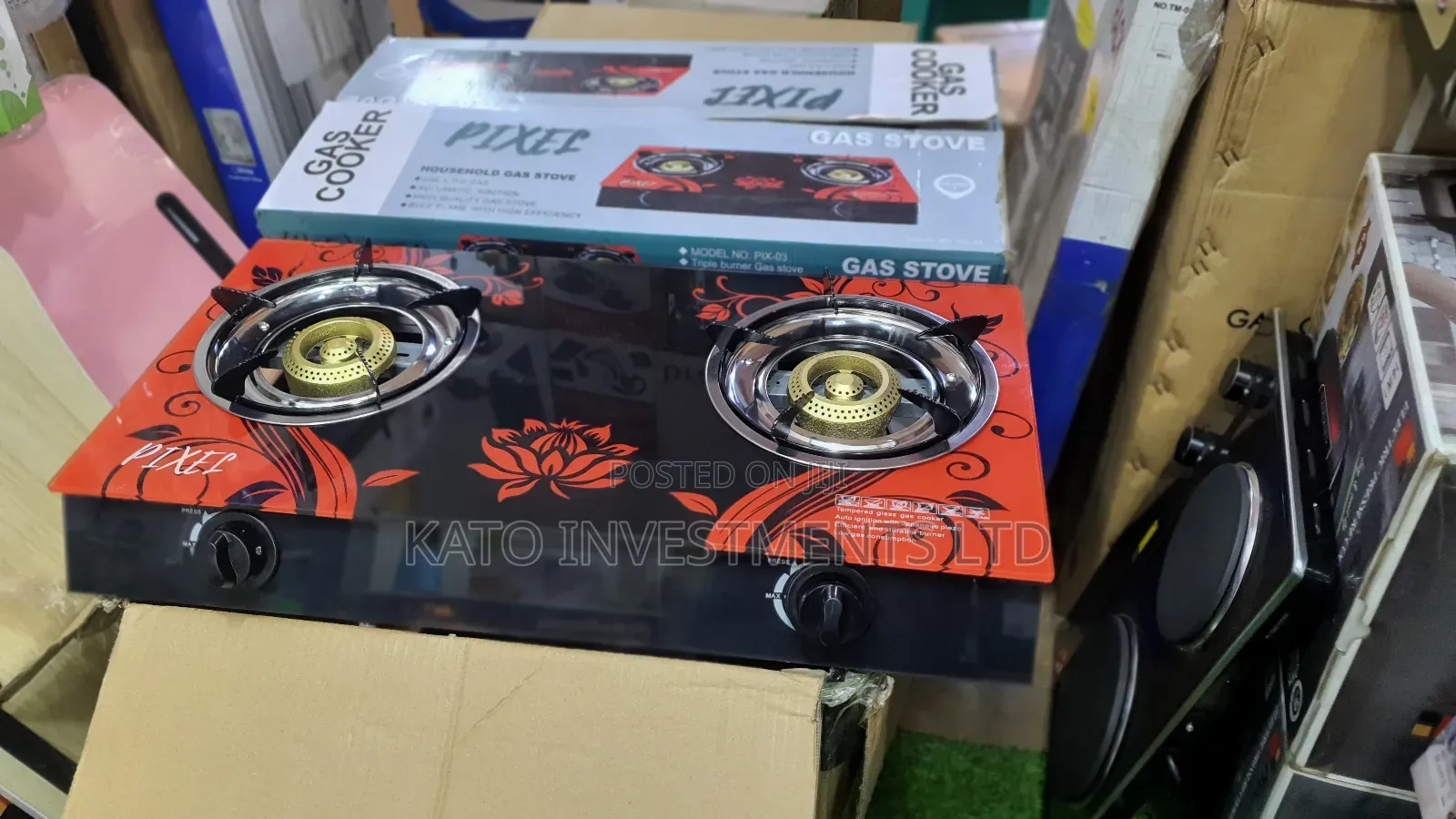 Pixel Glass Auto Ignition Burner Double