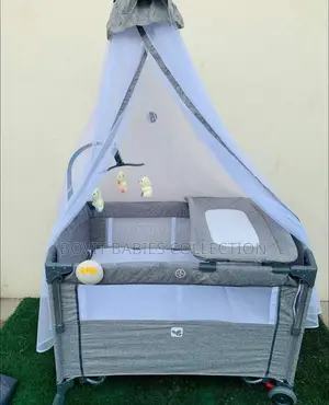 4 In 1 Kidilo Baby Bed With Net And Games P02 Grey