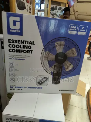 Geepas 16" Remote Controlled Wall Fan Geepas Wall Fan