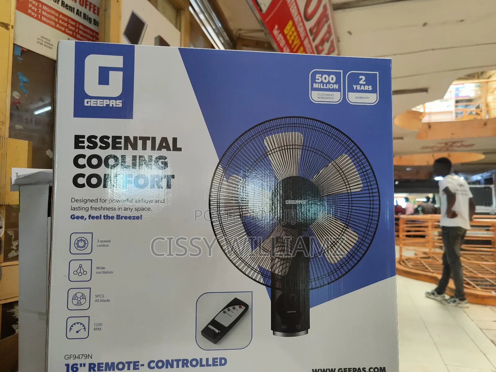 Geepas Wall Fan With Timer Geepas Wall Fan With Remote