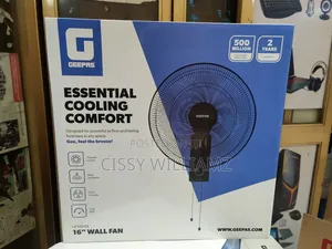 16" Wall Fan With S-Shaped Blades Geepas Wall Fan