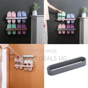 2 Piece of Wall Mounted Slipper Rack Slippers Organizer Storage Sandal
