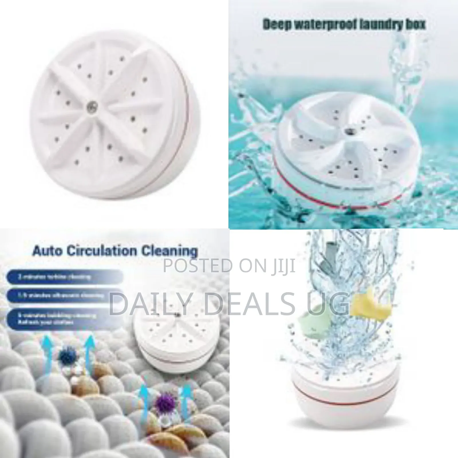 Portable Washing Machine Rotating Mini Ultrasonic Turbine Washer