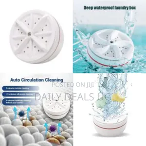 Portable Washing Machine Rotating Mini Ultrasonic Turbine Washer