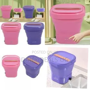 Mini Folding Washing Machine Silicone Foldable Washer Dryer