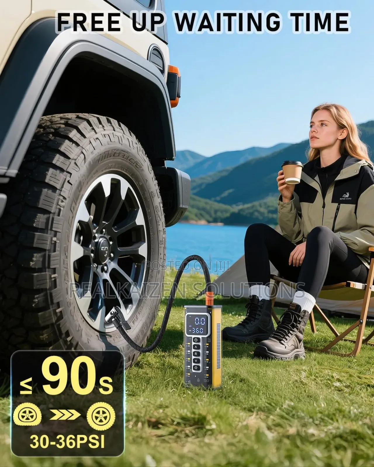 Digital Portable 12v Air Compressor Tyre Inflator