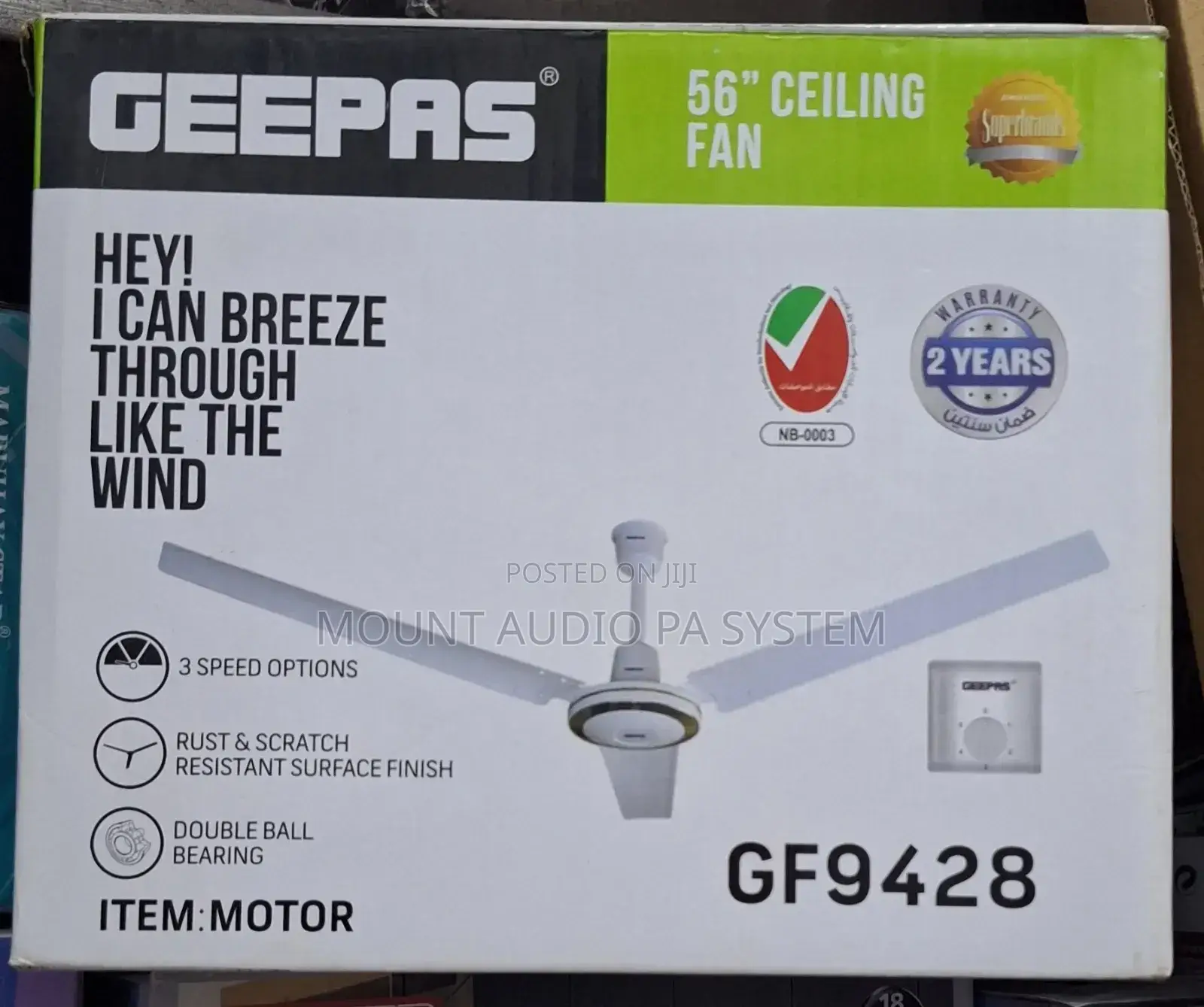 Geepas 56" Ceiling Fan