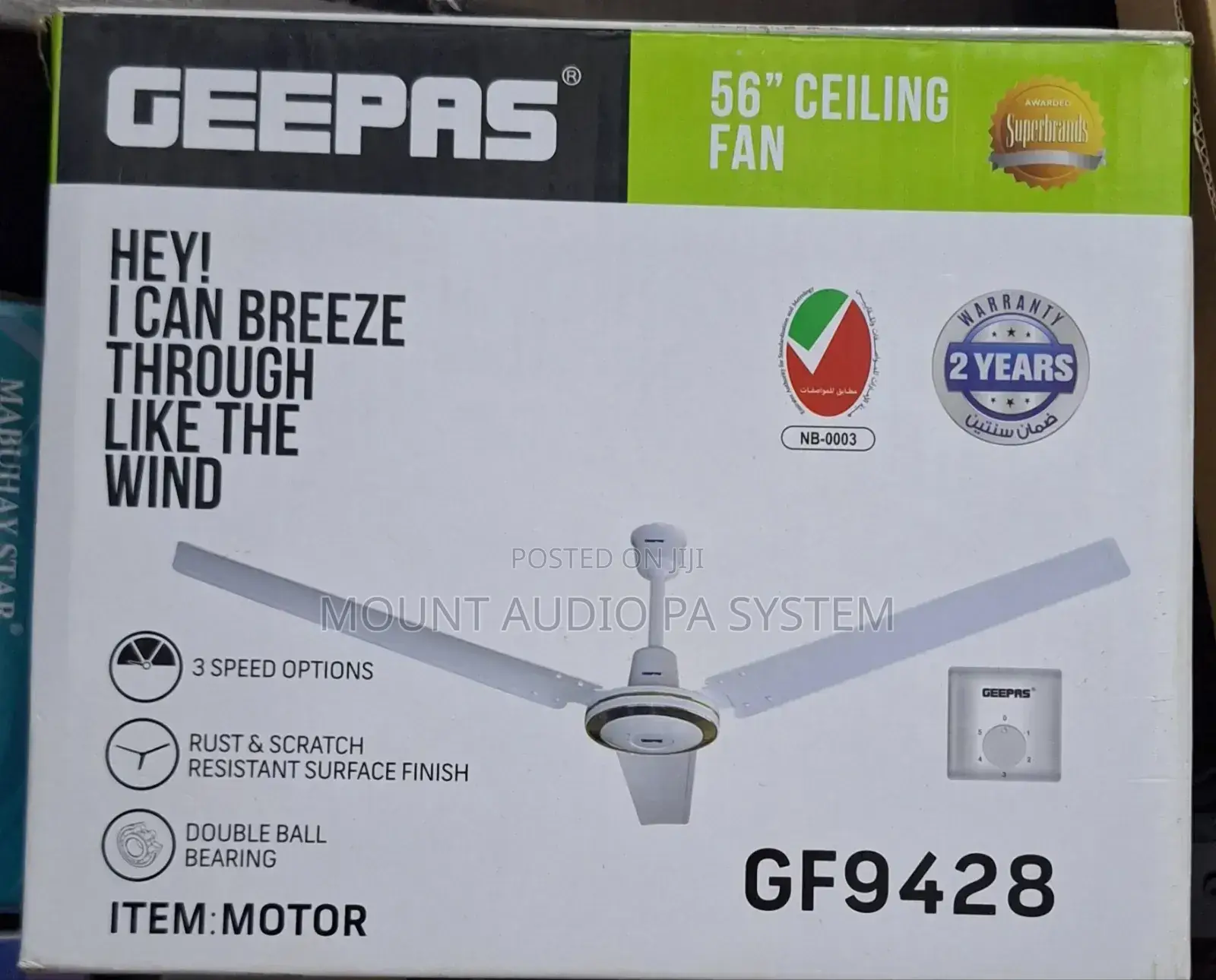 Geepas 56" Ceiling Fan