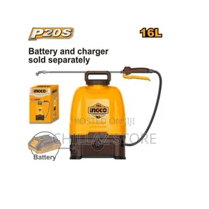 Ingco Cordless 16l Knapsack Garden Sprayer.