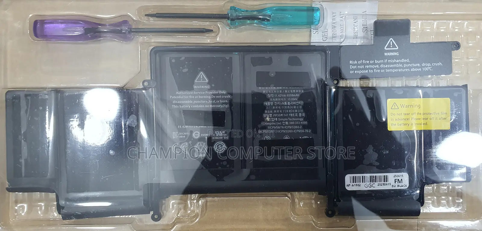 Apple A1502 for Macbook Pro A1582,A1493(Early 2015/Mid 2014/Late 2013)