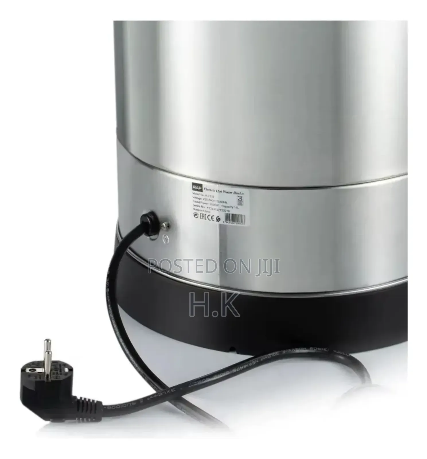 Electric Water Kettle Heater 10 Liters Silver Thermos