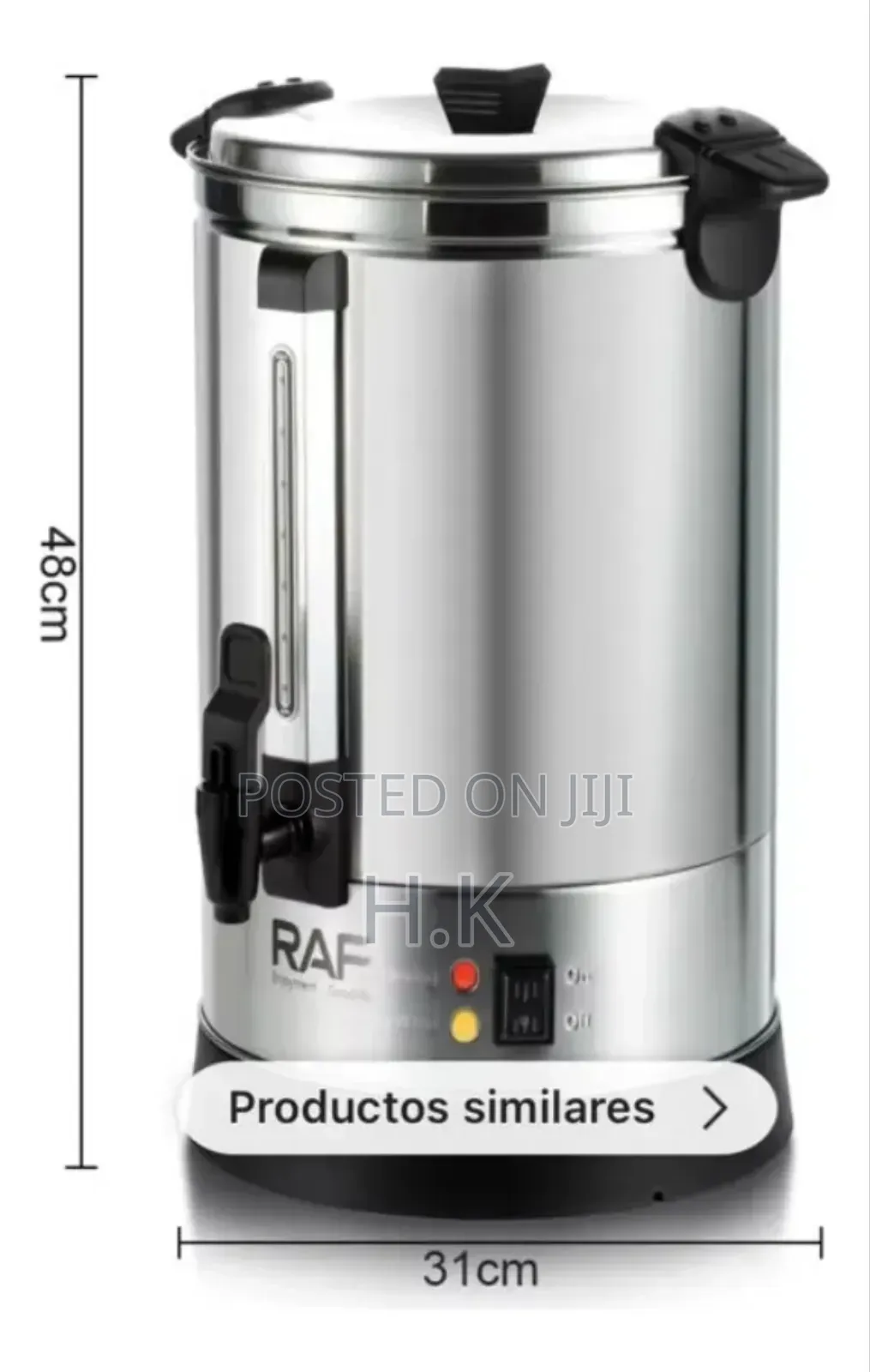 Electric Water Kettle Heater 10 Liters Silver Thermos