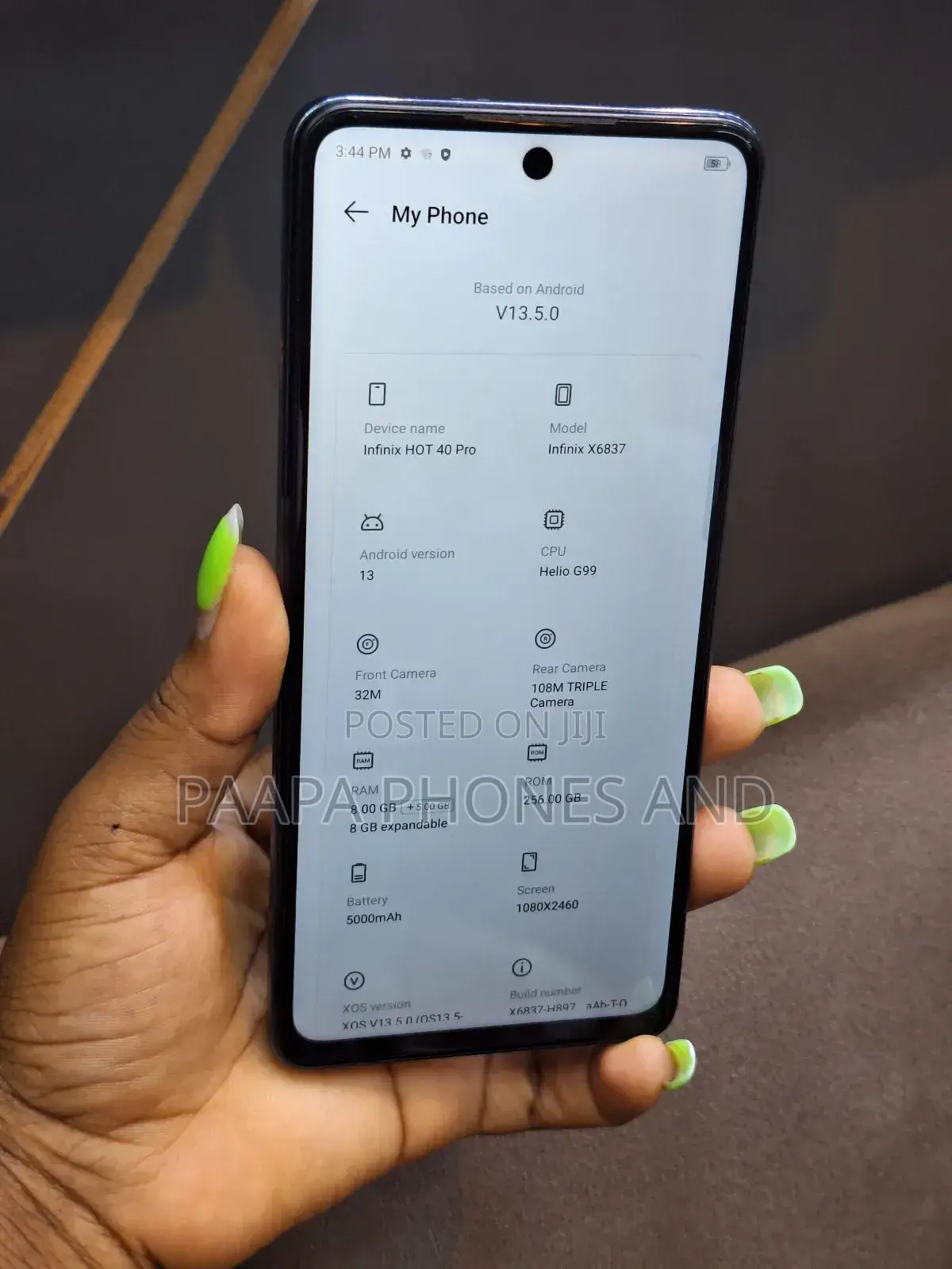 Infinix Hot 40 Pro 256 GB Black