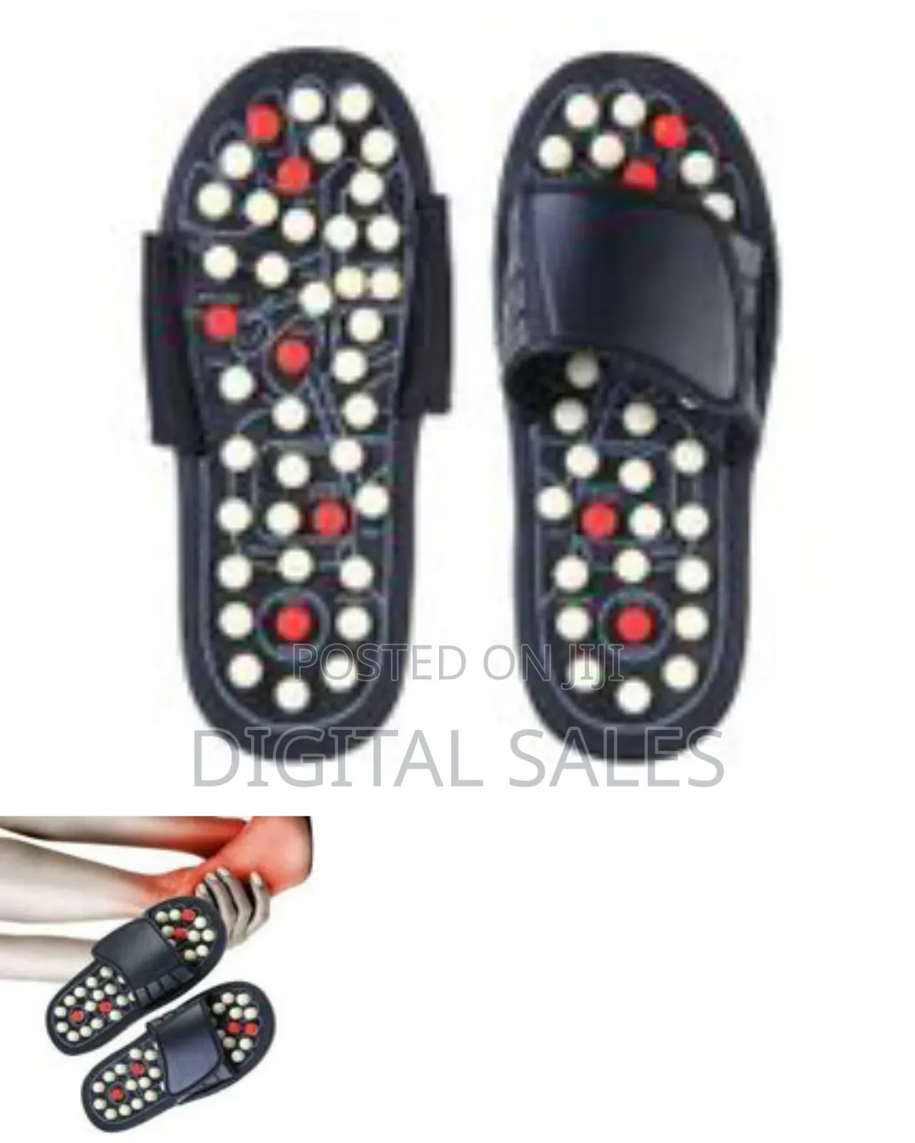 38-39 Reflexology Silicone Acupressure Slippers Massag