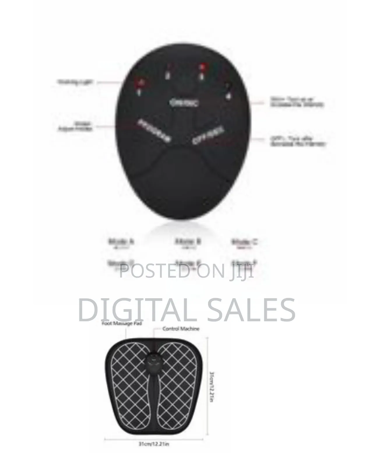 Ems Foot Massager, Portable Electric Foot Massage Mat, Adjustable