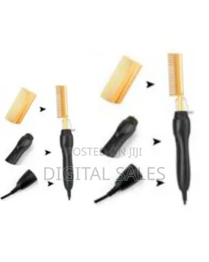 Electric Hot Comb Hair Straightener, High Heat Adjustable