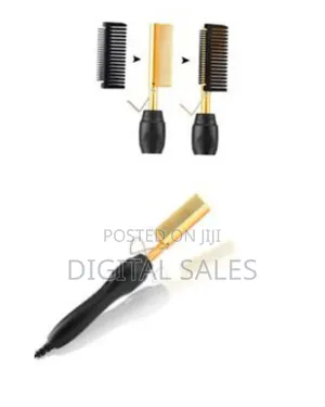 Electric Hot Comb Hair Straightener, High Heat Adjustable