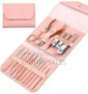 16pcs Manicure Set Nail Clippers Pedicure Kit Cutter Tweezers