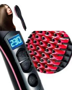 3 Ln1 Electric Fast Ceramic Styling Hair Straightener Brush -